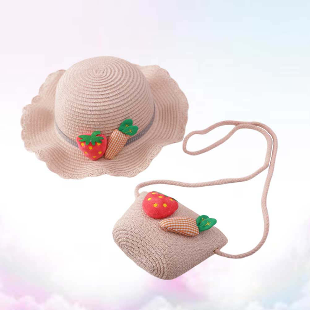 Straw Hat Summer - 1 Conjunto de Chapéu de Palha