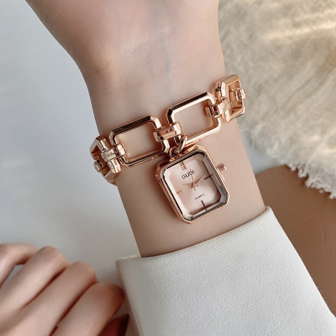 Women Fashion Usa - Personalidade feminina relógio pulseira mostrador quadrado