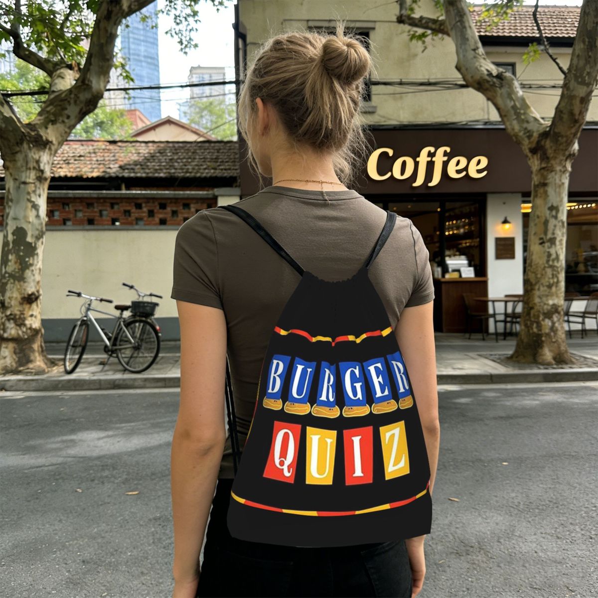 Women'S Fashion Quiz - Burger Quiz Novas Mochilas com Logotipo,
