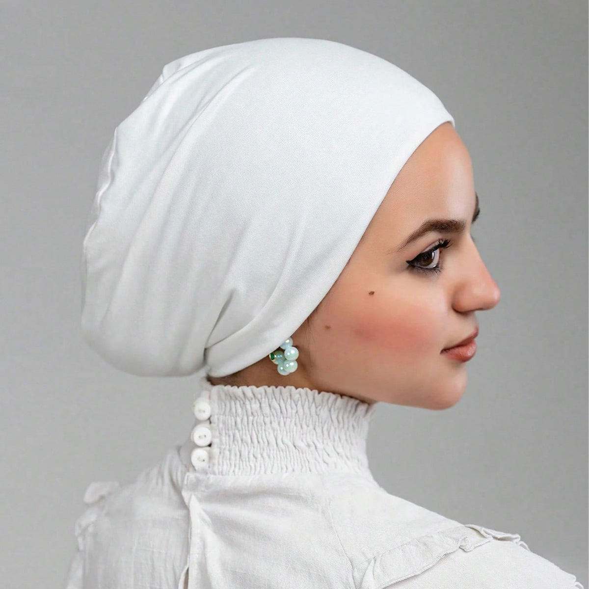 Women'S Fashion Visor - Quente sólido algodão modal jérsei hijabs