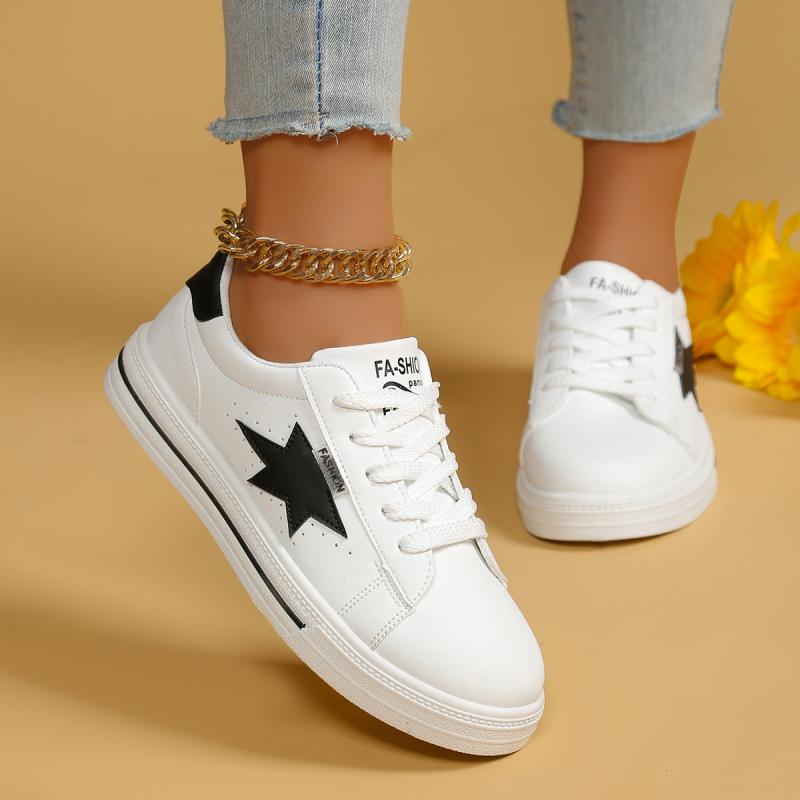 Women'S Fashion Spring 2025 - Moda emendada estrela decoração antiderrapante sapatos