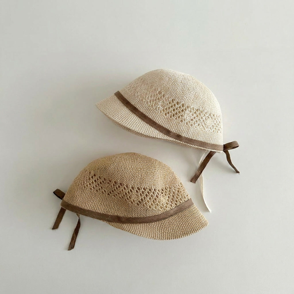 Straw Hat Summer - Boné infantil de verão, chapéu de