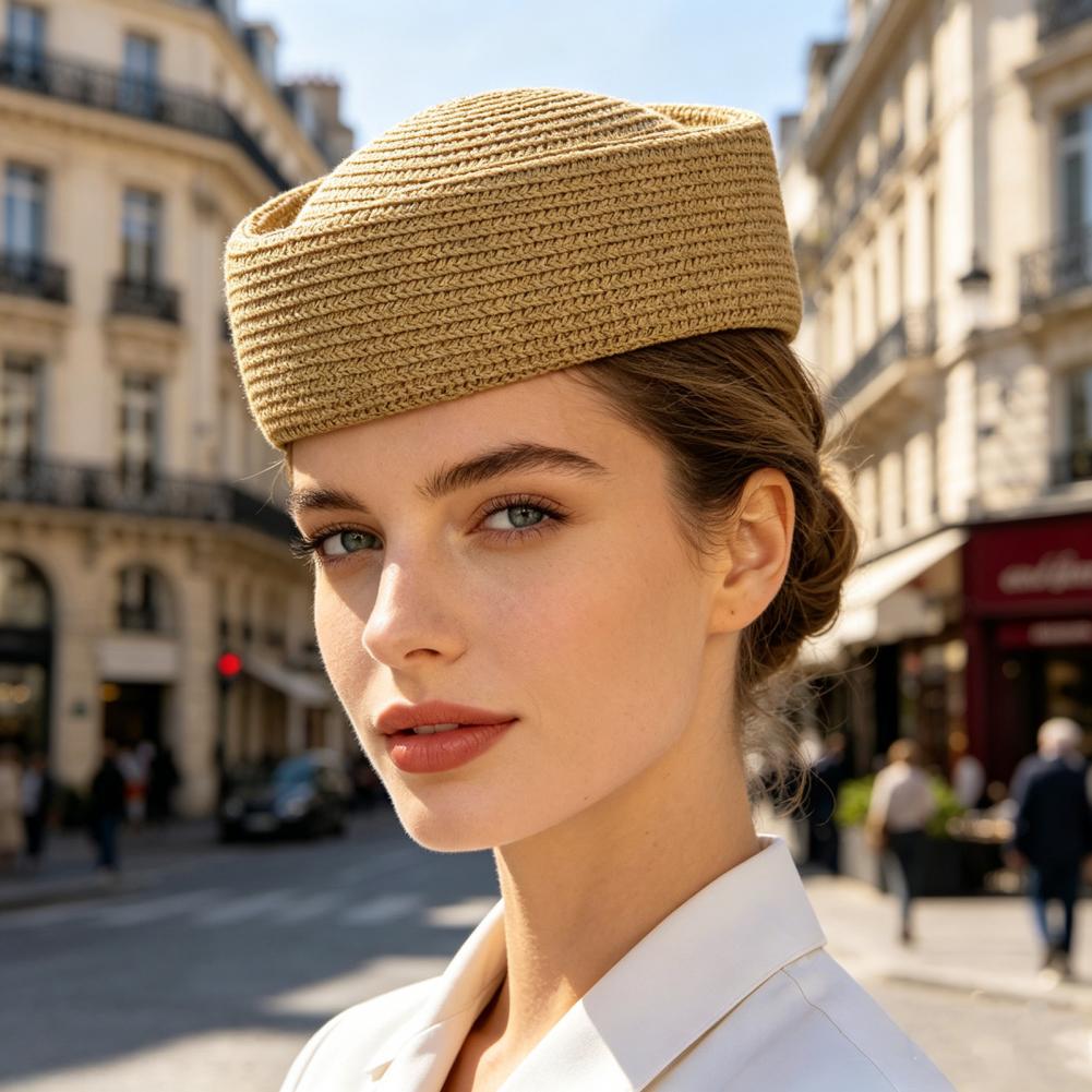 Chapéu Boina com Proteção UV,  - Straw Hat Summer avaliação e preço