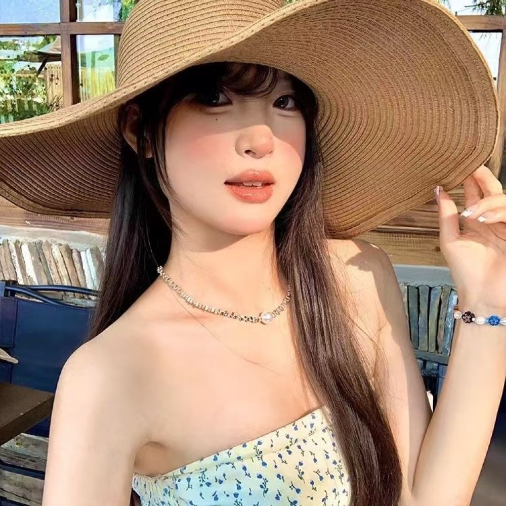Chapéu de Palha Estilo Francês - Straw Hat Summer avaliação e preço