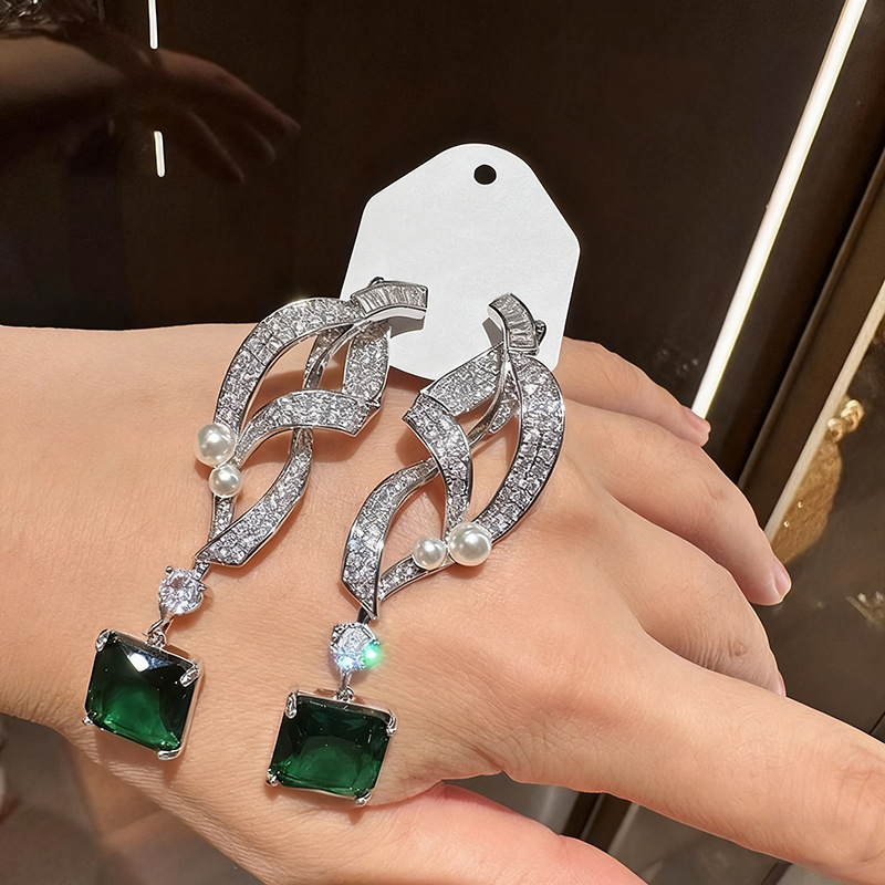 Brincos Retrô de Luxo com Diam - Women'S Fashion Magazines avaliação e preço