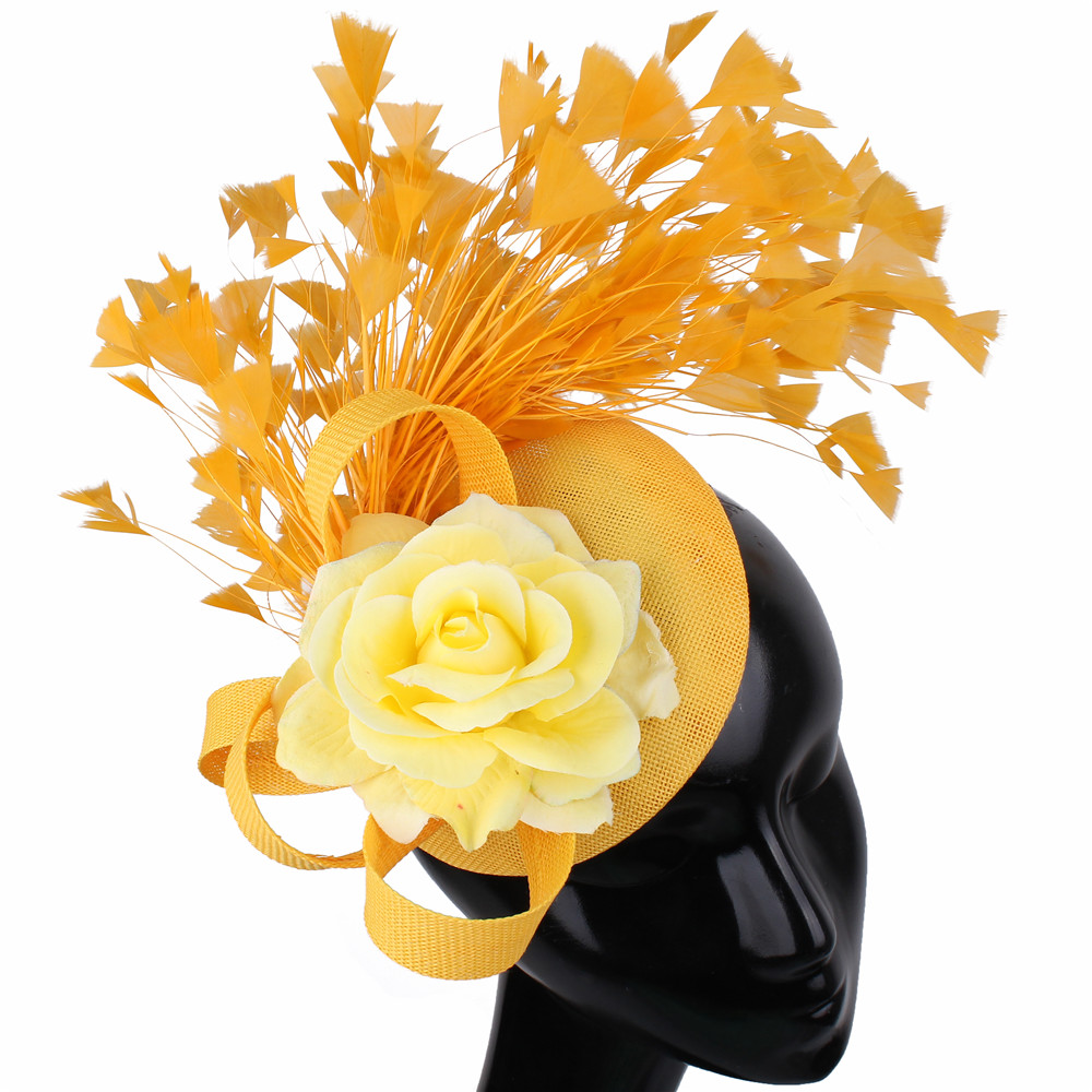 Chapéu fascinator roxo para fl - Women'S Fashion Visor avaliação e preço