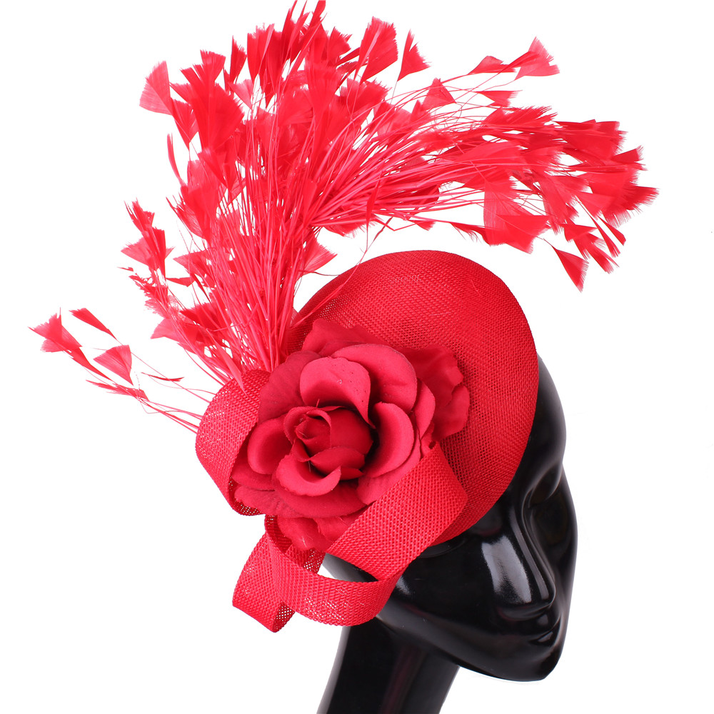 Chapéu fascinator roxo para fl - Women'S Fashion Visor avaliação e preço