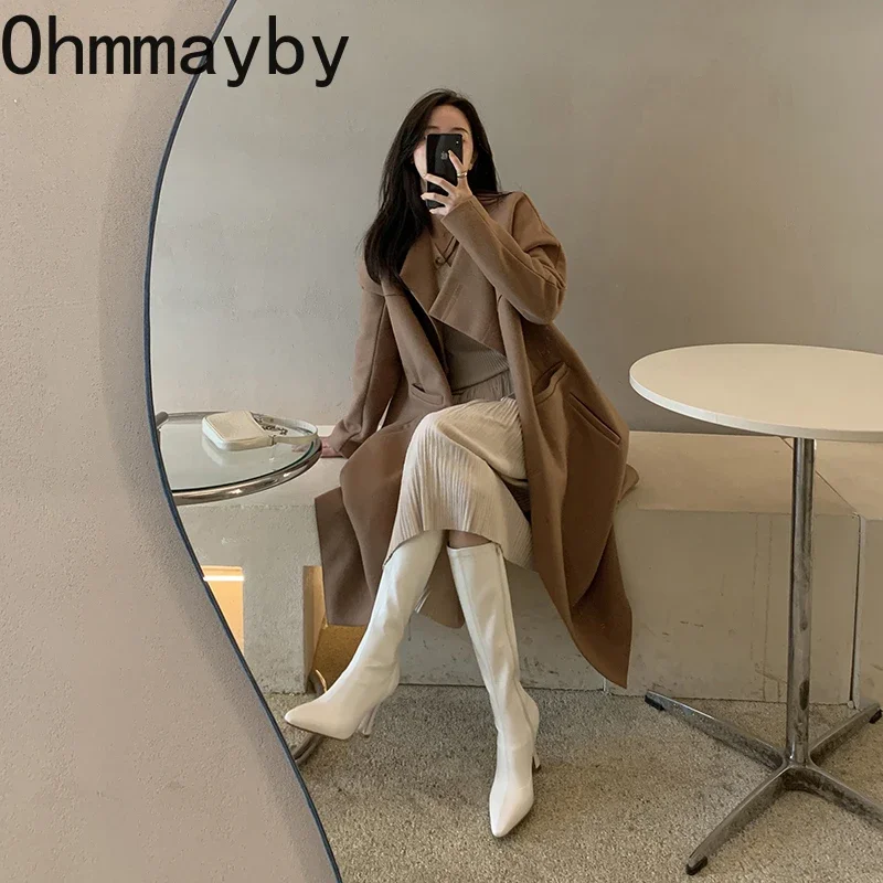 Botas de salto alto de joelho  - Women'S Fashion Korea avaliação e preço