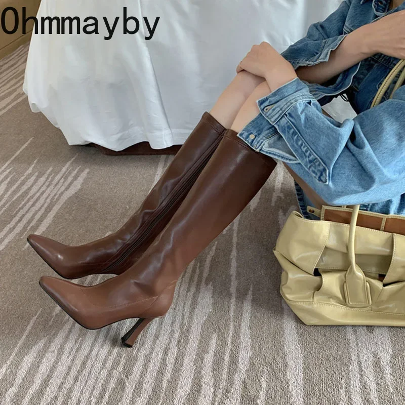 Botas de salto alto de joelho  - Women'S Fashion Korea avaliação e preço