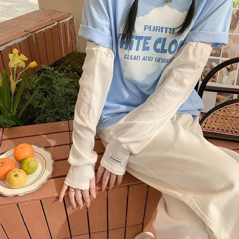 Mangas Protetoras de Seda Gela - Women'S Fashion Korea avaliação e preço