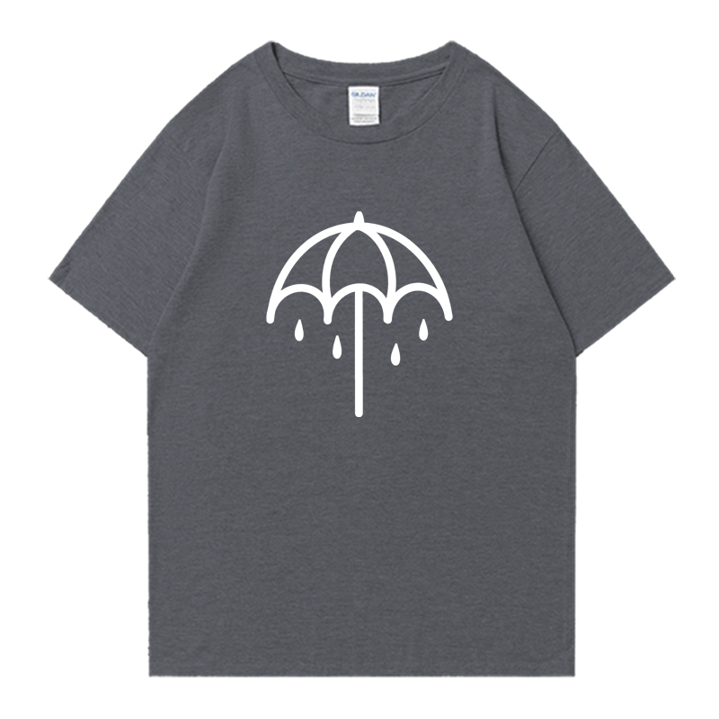Camiseta Casual Solta de Algod - Women'S Fashion Umbrella avaliação e preço