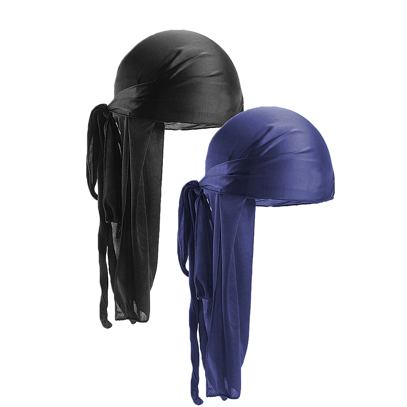 2 pçs cetim de seda durags par - Women'S Fashion Visor avaliação e preço