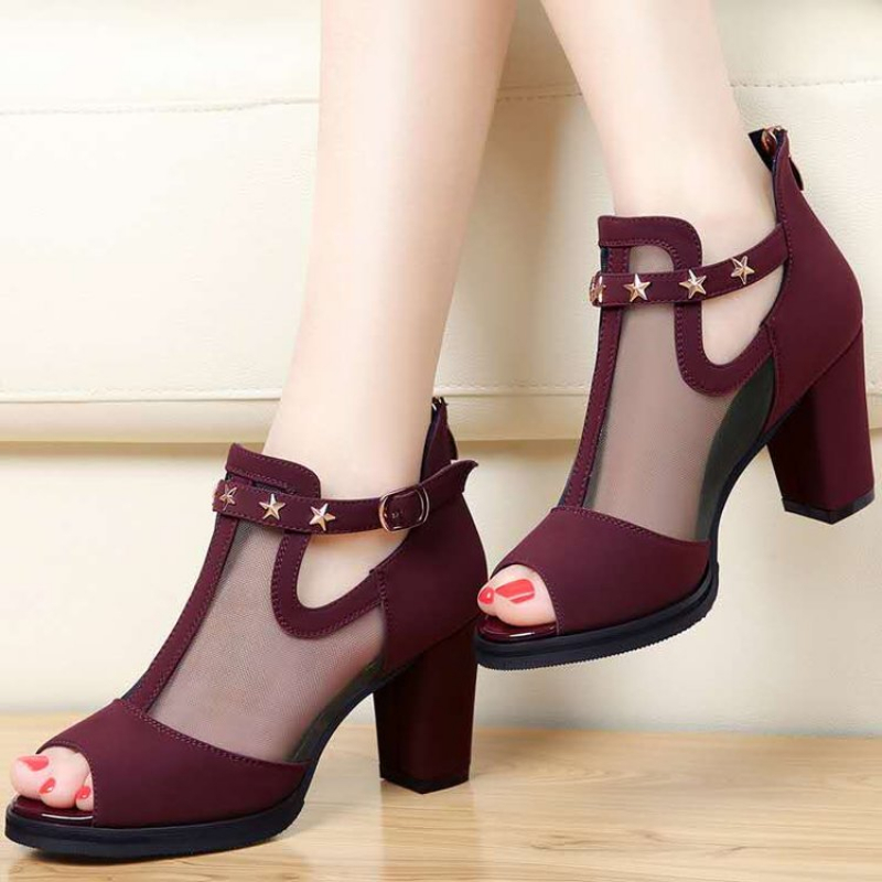 Sandálias Femininas de Salto A - Women'S Fashion Korea avaliação e preço